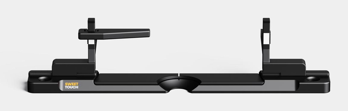 One height plate fitted, front view
